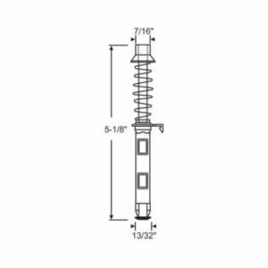 BIFOLD PIN ASSY. 1/4"X 5 1/8" - Part #:  1-104