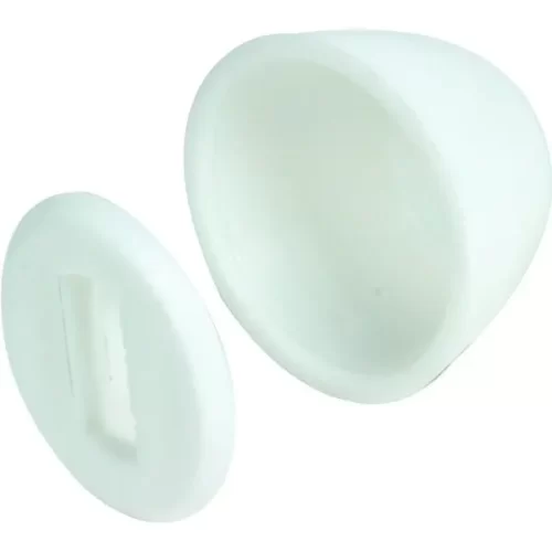 BOLT CAPS, PLASTIC, WHITE ROUND - Part #:  54423