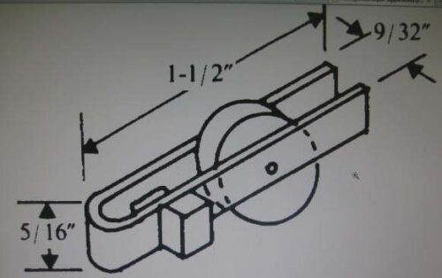 ROLLER FOR WINDOWS METAL BODY - Part #:  52-626