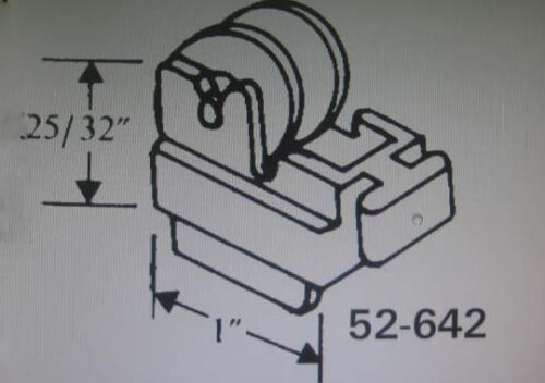 SLIDING WINDOW ROLLER ASSY - Part #:  52-642