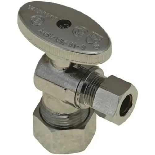 STOP ANGLE 5/8 OD X 3/8 OD 1/4 TR BALL VALVE (LF)-PART #: 73371