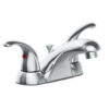 LAVATORY FAUCET TWO HANDLE CHROME WITH METAL DRAIN-PART#:M773293