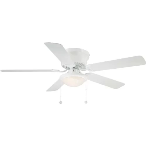 52 In. Indoor Ceiling Fan W/ Light (White)-PART#: Q3573